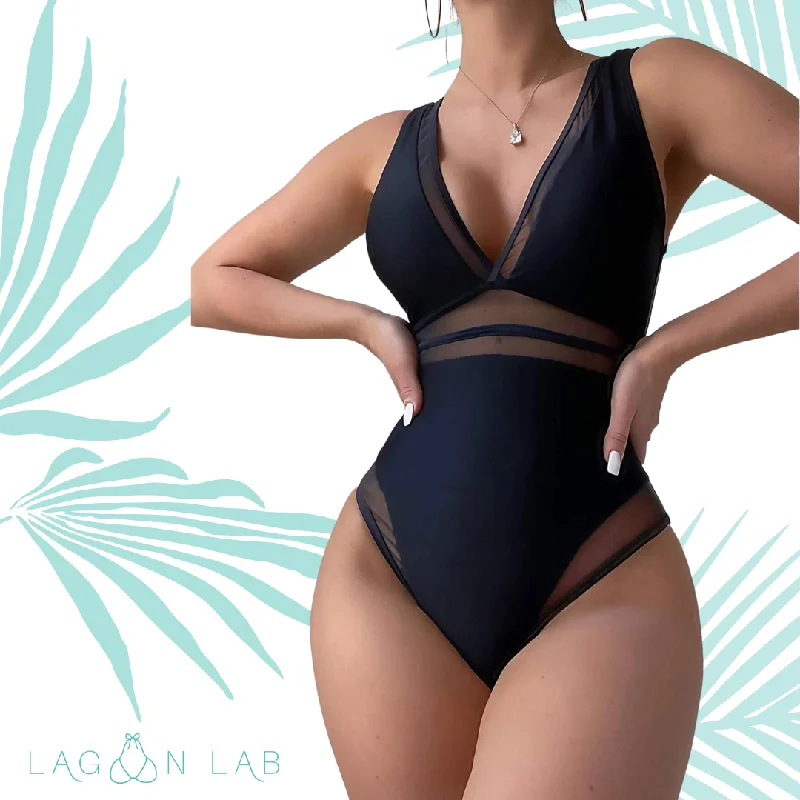 African One-Pieces with Culture -Tempest Plunge One Piece Swimsuit