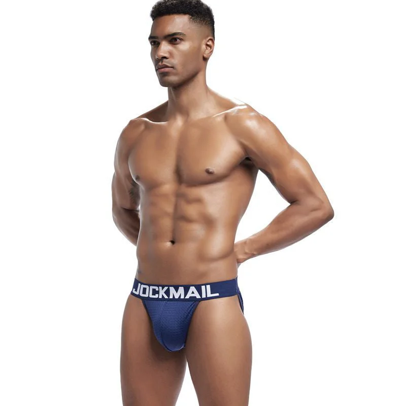 Retro swim sets for vintage-inspired beachwear -Men's Leisure Breathable Ball Support Briefs