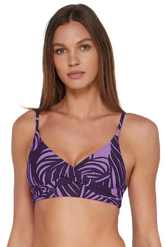 Lightweight bikini swim sets for quick swims -Sunsets Mystic Palms Lyla Bralette Top