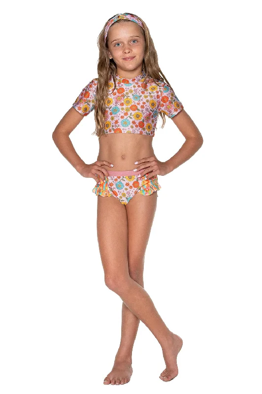 Luxury tankini swim sets for resort glamour -Peace, Love & Happiness 3 Piece Set (Harmony)