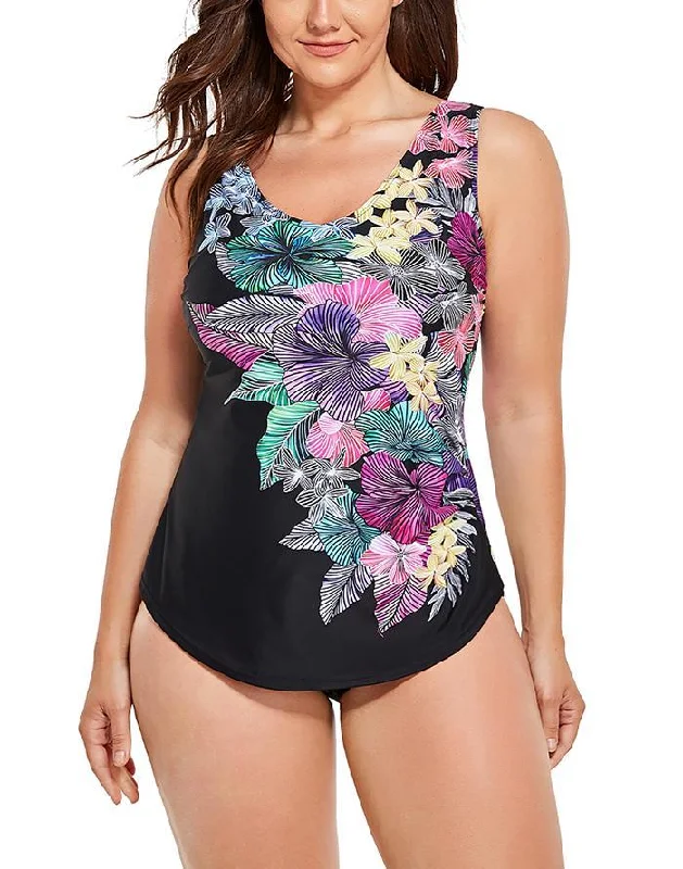 Party One-Pieces for Night Out -Customize Sarong Front One Piece Swimsuit