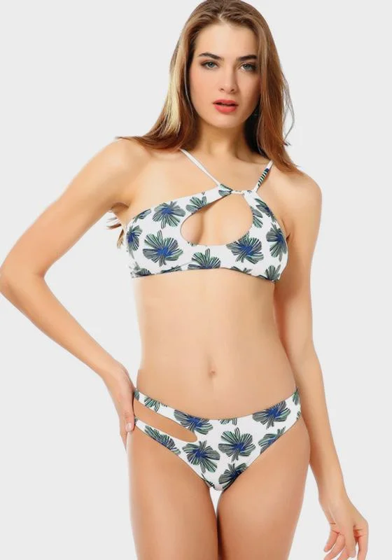 Strapless bikini swim sets for sun-kissed glow -Ediva High Neck Swimwear