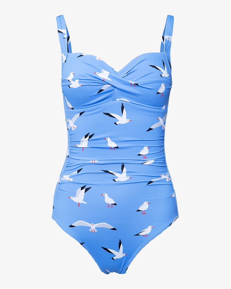 Business One-Pieces for Meeting -Hungry Seagulls Women's One-Piece Swimsuit