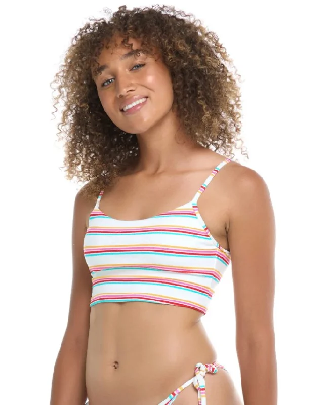 Cotton One-Pieces for Comfort -EIDON COLOR FIELD SELENA CROP TOP