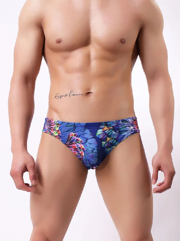 Designer bikini swim sets for upscale appeal -3 Pack Men's Printing U Convex Pouch Pouch Briefs