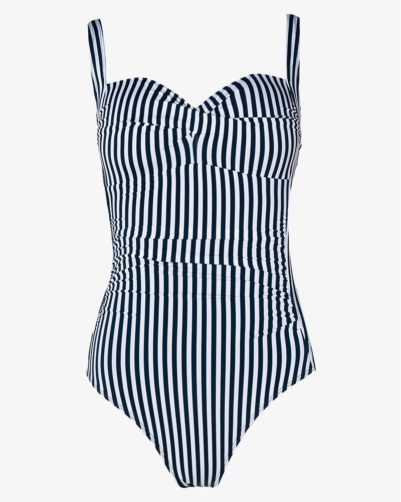 Celtic One-Pieces with Knotwork -Nautical Stripes Women's One-Piece Swimsuit