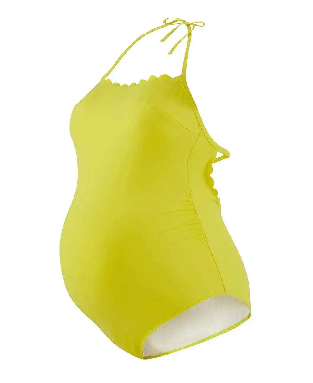 Sporty bikini swim sets for athletic vibes -Kyoto maternity swimwear yellow