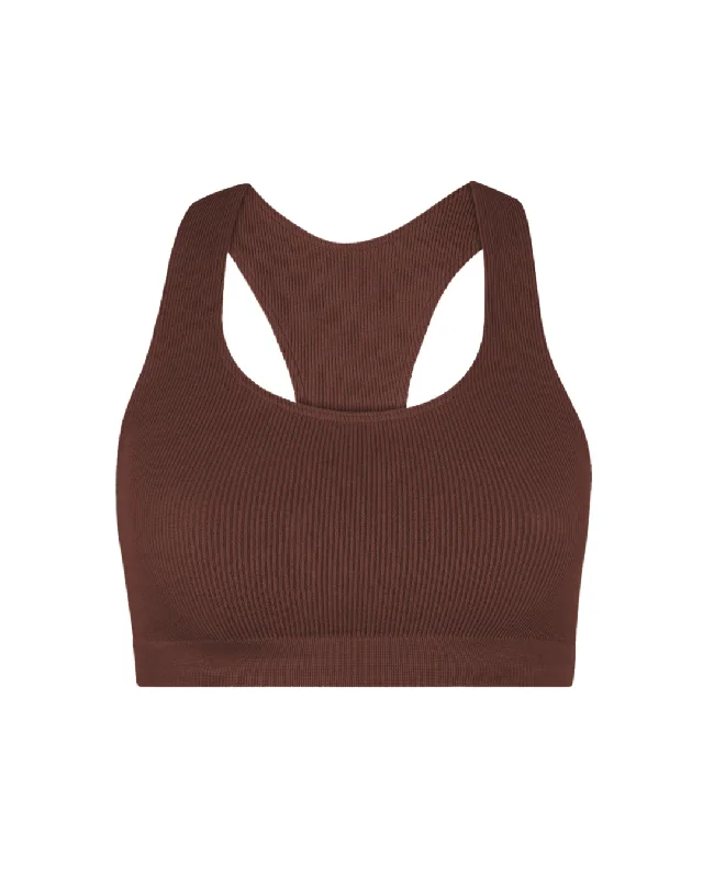 School One-Pieces for Uniform -RIBBED ELATED Bra Top | Maroon