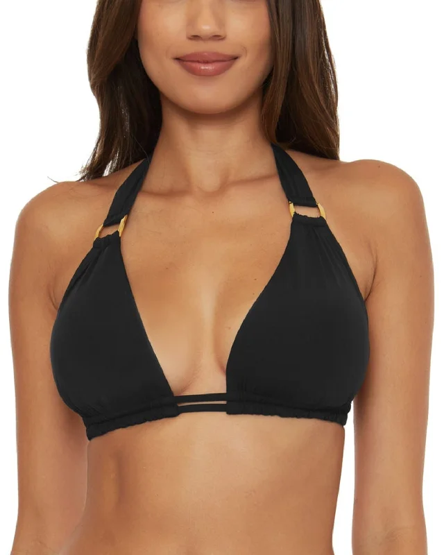 Soft high-neck swim sets for gentle wear -2024 Becca by Rebecca Virtue Color Code D+ Allie Halter Top - 859247