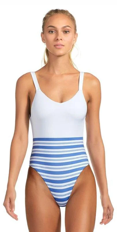 Cooking One-Pieces for Kitchen -Vitamin A Leah One Piece Swimsuit in Regatta Stripe