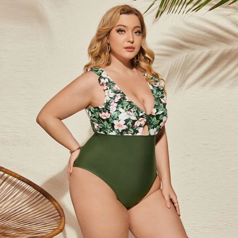 Striped One-Pieces for Style -Harmony Swimsuit Plus Size