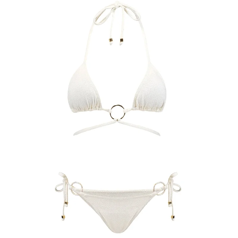 Designer bikini swim sets for upscale appeal -Saint-Tropez Bikini Set | Off-White