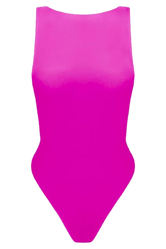 Strapless One-Pieces for Glamour -Vertex Fuchsia swimsuit