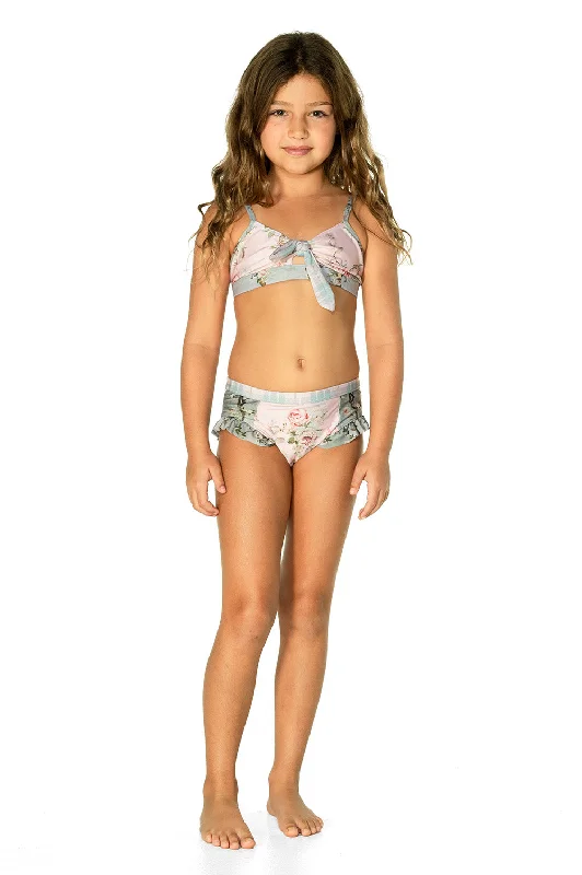 Floral bikini swim sets for feminine appeal -Love Letters 3 Piece Set (Adore)