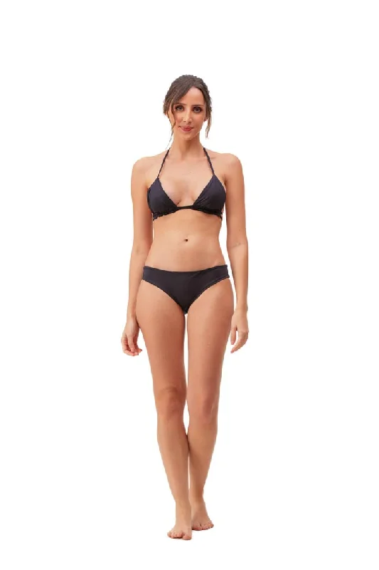 Classic black tankini swim sets for elegance -Bikini Karol Negro Unicolor