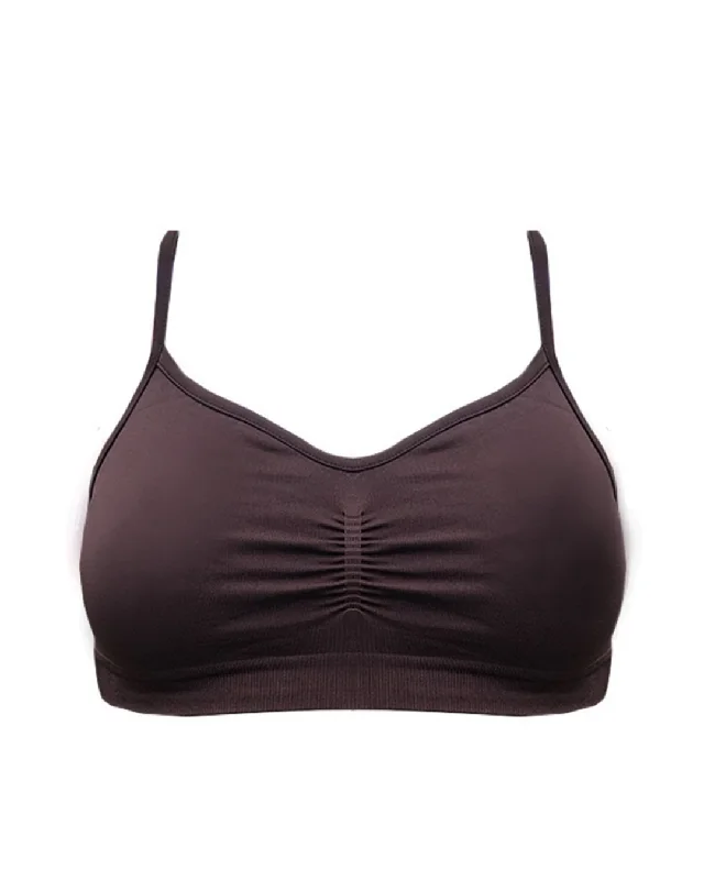 Silk One-Pieces for Luxurious -POISE Bra Top | Chocolate Brown