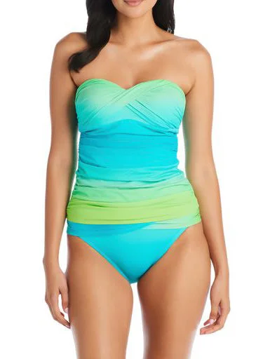 Playsuit One-Pieces for Fun -Cool Breeze Twist Bandeau Tankini