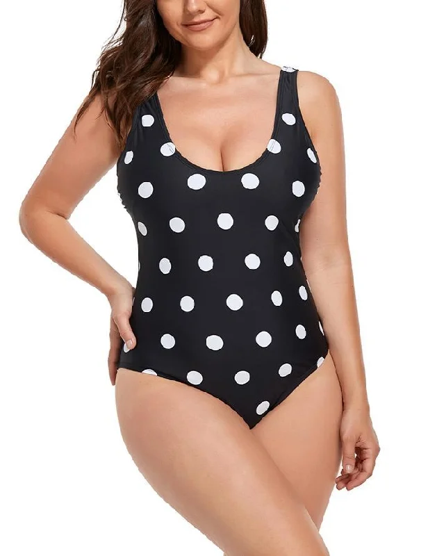 Maternity One-Pieces for Pregnancy -Polka Dot One Piece Swimsuit