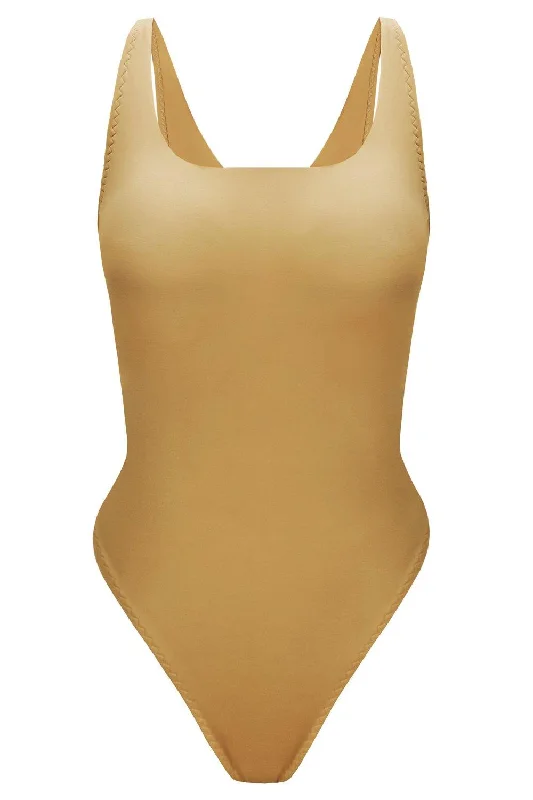 Maxi One-Pieces for Graceful -Symmetria Golden Beige swimsuit