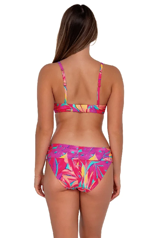 Supportive tankini swim sets for active pool days -Sunsets Oasis Sandbar Rib Unforgettable Bottom