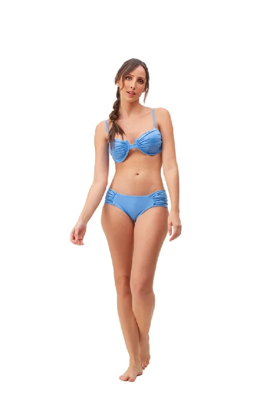 Classic swim sets for timeless beach essentials -Bikini Anastasia Azul Unicolor