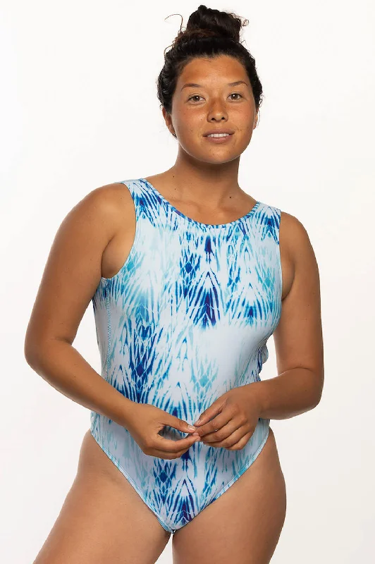 Linen One-Pieces for Breathable -Leilani Surf One Piece - Mykonos