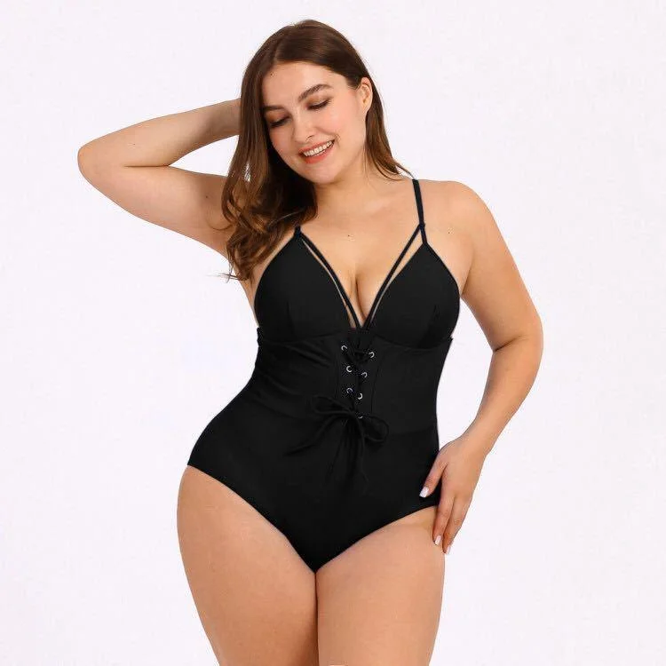 Red One-Pieces for Statement -Tracy Plus Size Swimsuit