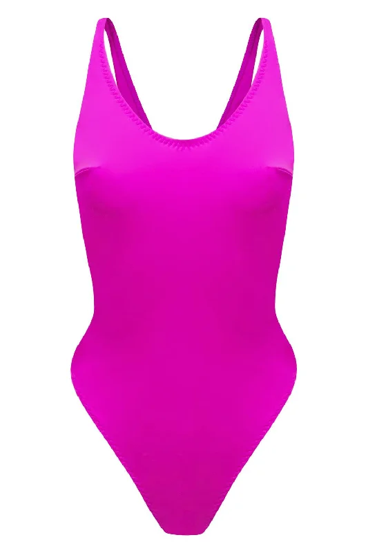 Solid Color One-Pieces for Simple -Mediana Fuchsia swimsuit