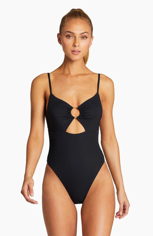 Lingerie One-Pieces for Intimate -Vitamin A EcoRib Bedette One Piece Swimsuit