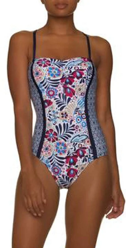 Playsuit One-Pieces for Fun -Helen Jon Island One Piece Swimsuit in Heavenly Biarritz HJ17-0403HBP