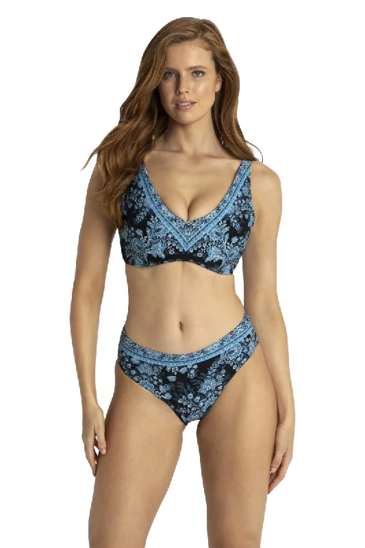 Khaki One-Pieces for Casual -AZURA ALASKA PRINT DD/E V-BRA